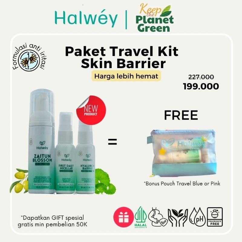 Paket Travel Kit Skin Barrier Free Pouch