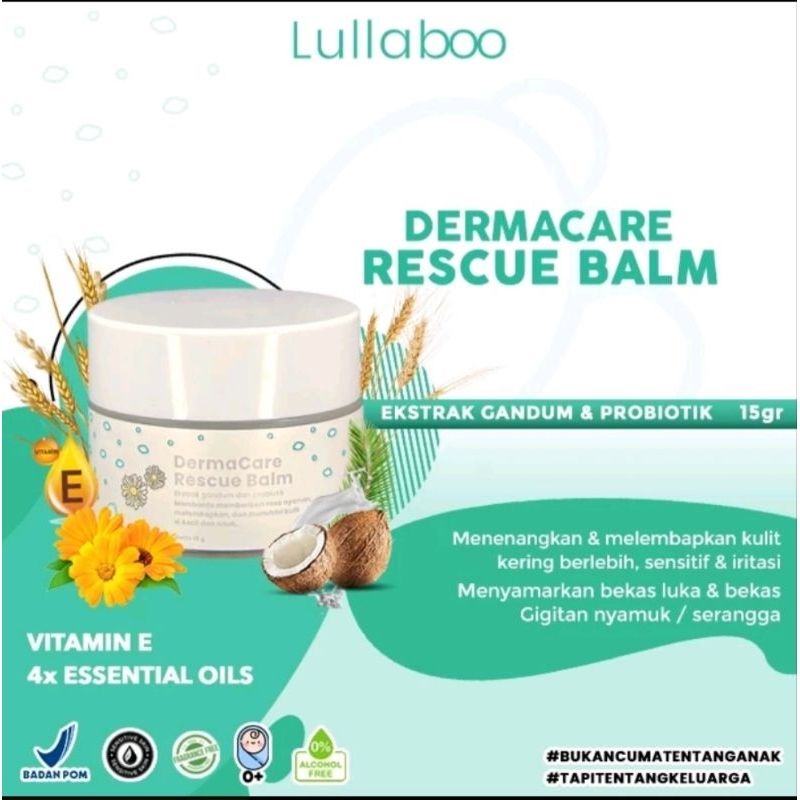 Lullabbo Dermacare Rescure Balm 15 gr- Multipurpose All Purpose Balm – Balsem Anak