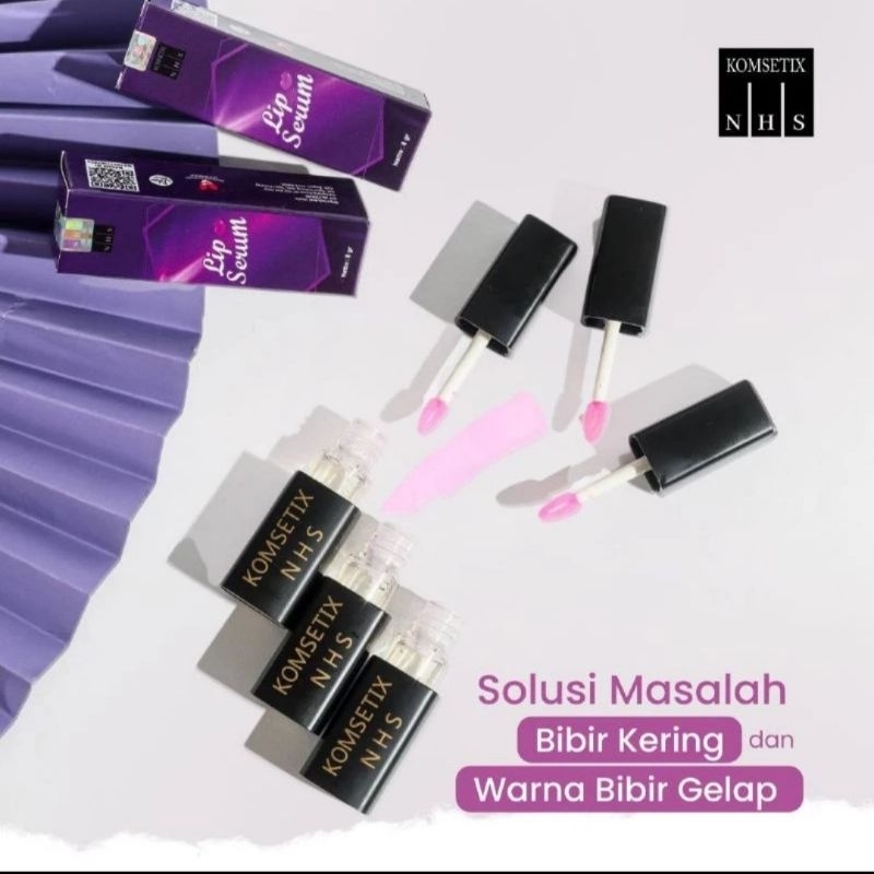 Lip Serum Komsetix NHS BPOM Halal isi 8gr
