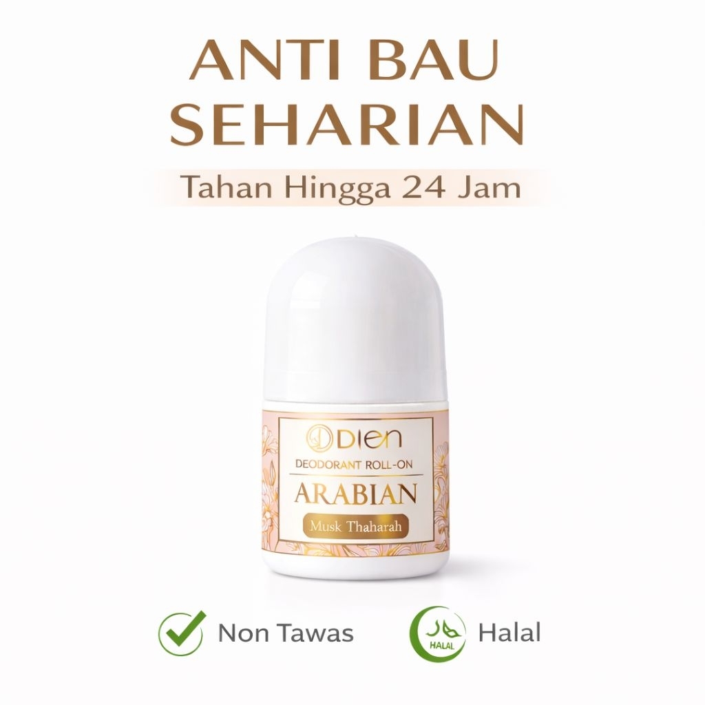 Deodorant Roll On DIEN Musk Thaharah 25 ml  Anti Bau Seharian Non Tawas Halal