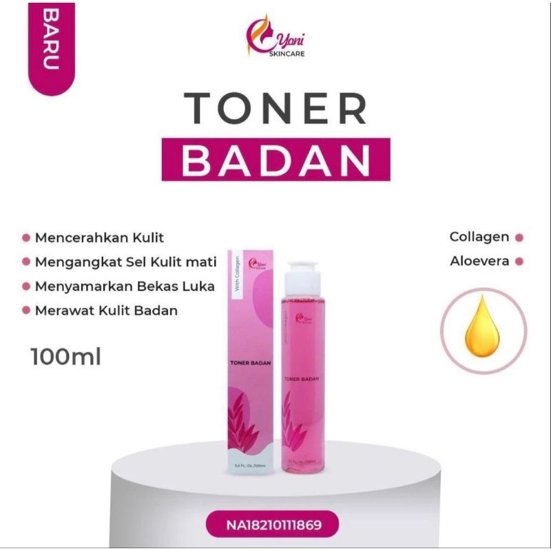 TONER BADAN YONISKINCARE (Perontok Daki)