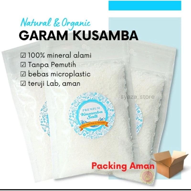 SAGHA GARAM LAUT ORGANIK GARAM KUSAMBA Sehat Alami Bebas Pemutih