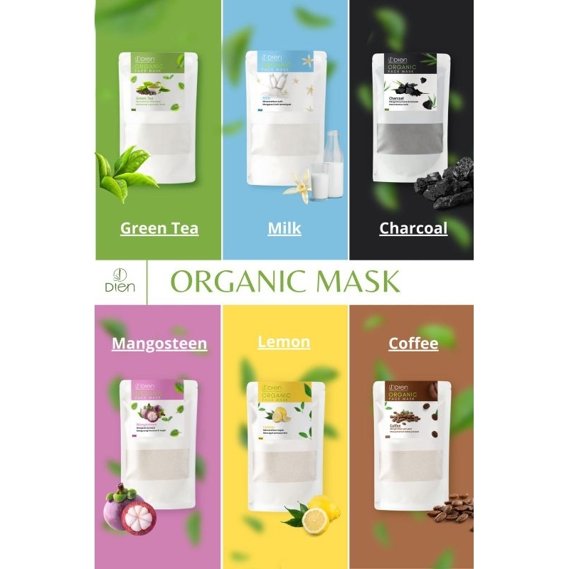 Masker Organik by Dien Tanpa bahan kimia,pewarna&bahan Pengawet