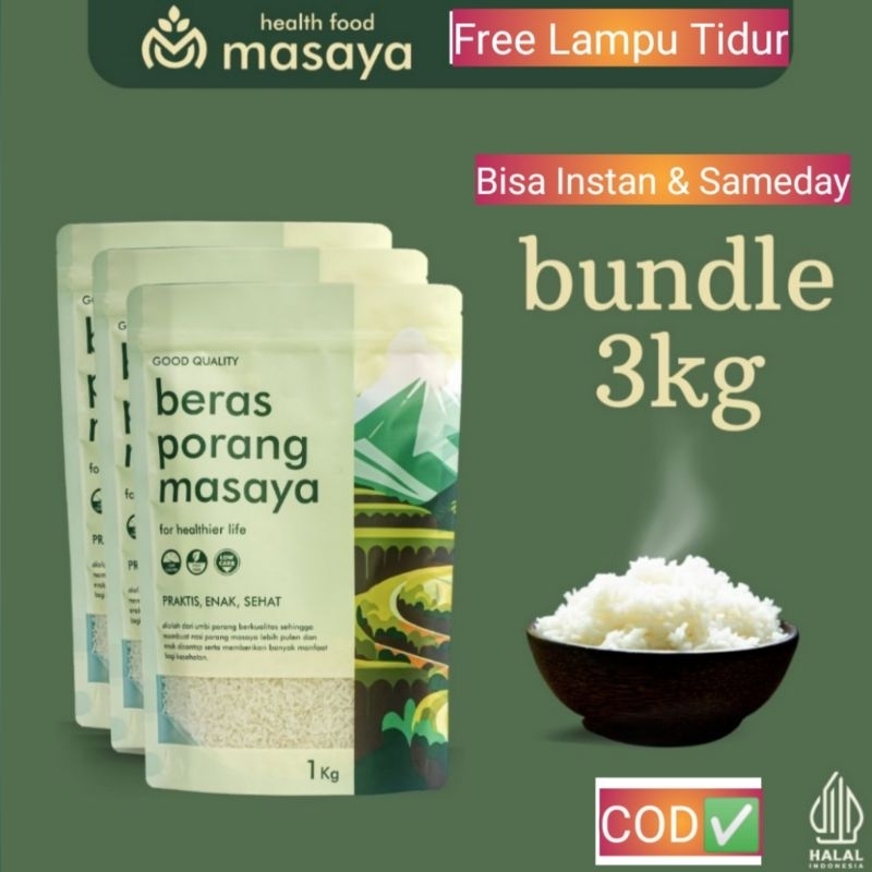 MASAYA BERAS PORANG Bundle 3 KG