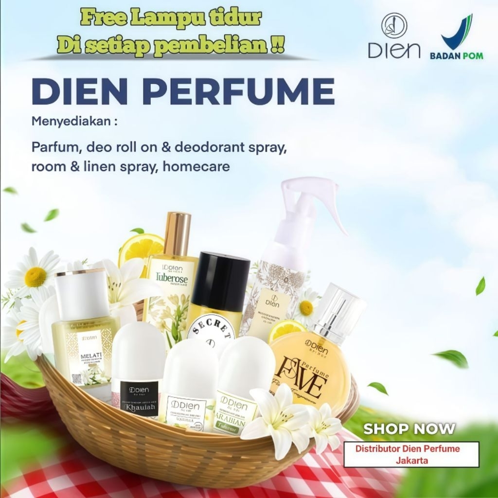 PARFUM FAVE Floral powderry perfume DIEN PERFUME NON ALKOHOL 27 ML WANGI FLORAL TAHAN LAMA ANGGUN DIEN PARFUM