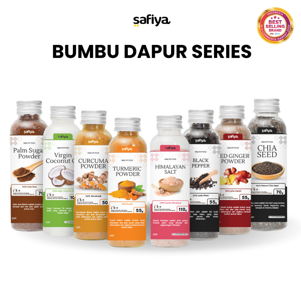 Safiya Bumbu Dapur Rempah Organik Series Varian HalweyJaktim