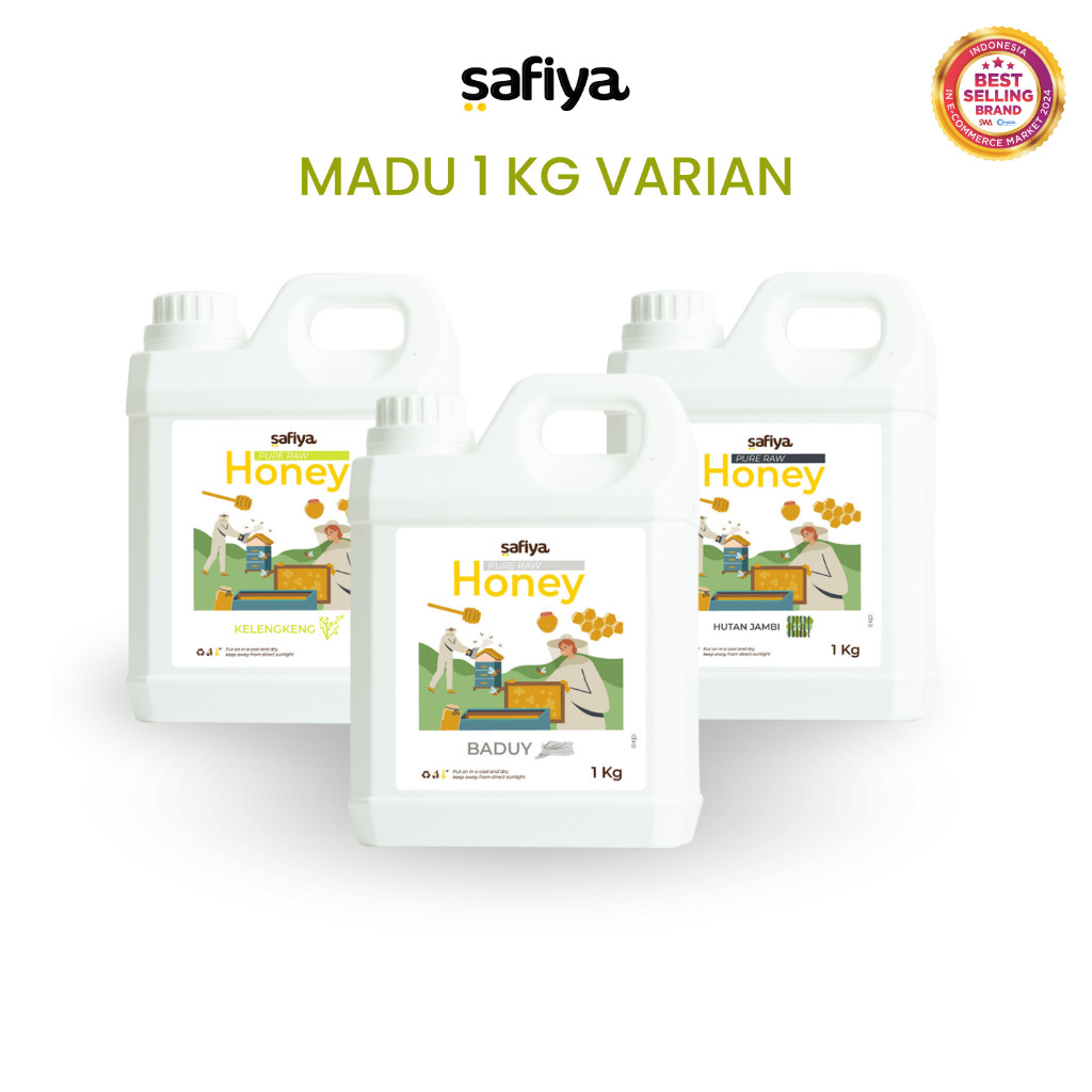 Safiya Madu Murni 1 Kg Series Varian Raw Honey Asli HalweyJaktim