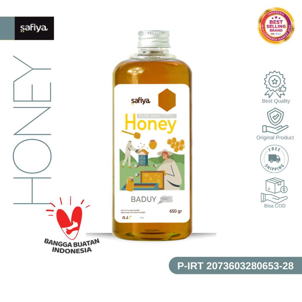 Safiya Madu Murni Baduy 650 Gram Raw Honey Premium HalweyJaktim