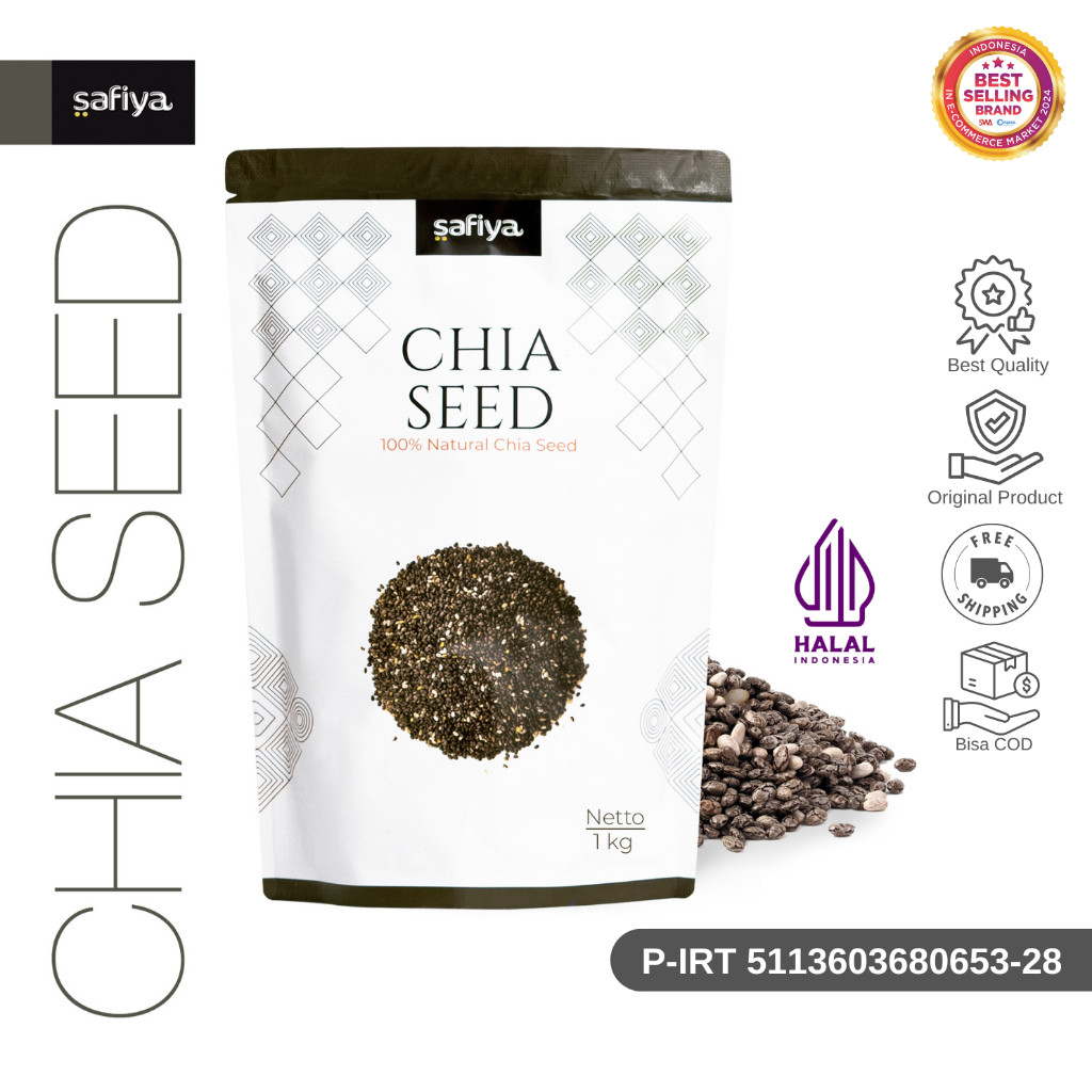 Safiya Chiaseed Organik 1 Kg Chia Seed Detox Premium HalweyJaktim