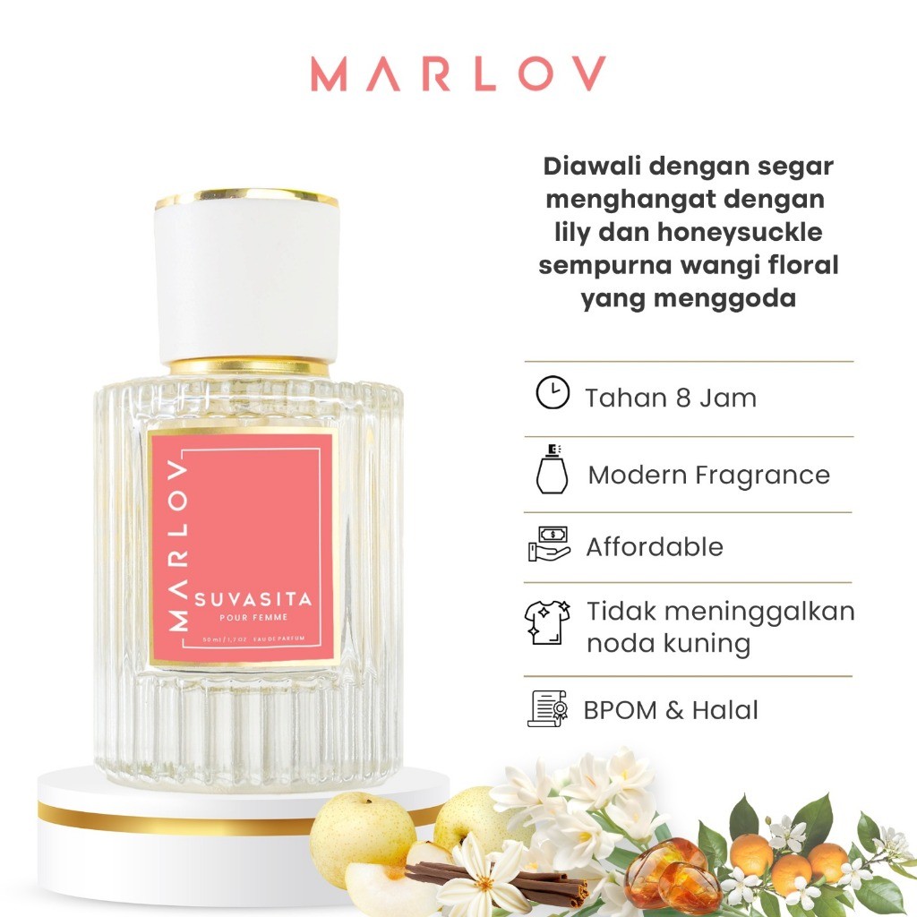 MARLOV Eau De Parfum 50 ml Series Suvasita Farfum Wanita