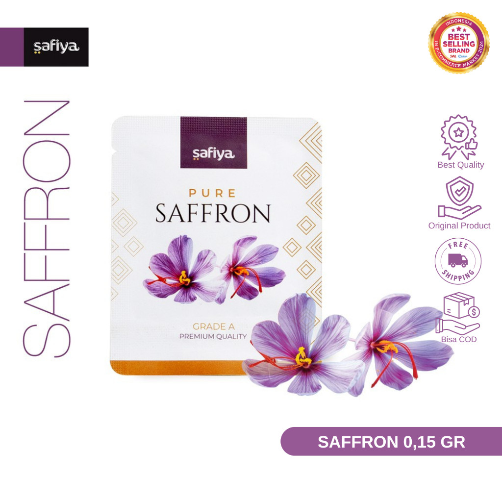 Safiya Saffron Super Negin 0,15 Gram Sachet Bunga Safron Grade A HalweyJaktim