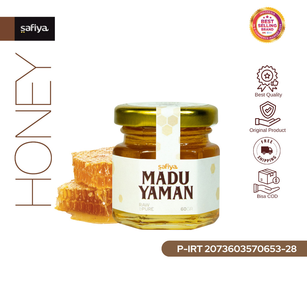 Safiya Madu Murni Yaman Marai 60 Gram Raw Honey Premium HalweyJaktim