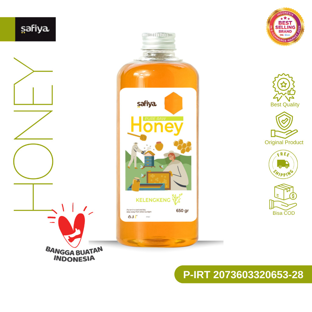 Safiya Madu Murni Kelengkeng 650 Gram Raw Honey Premium HalweyJaktim