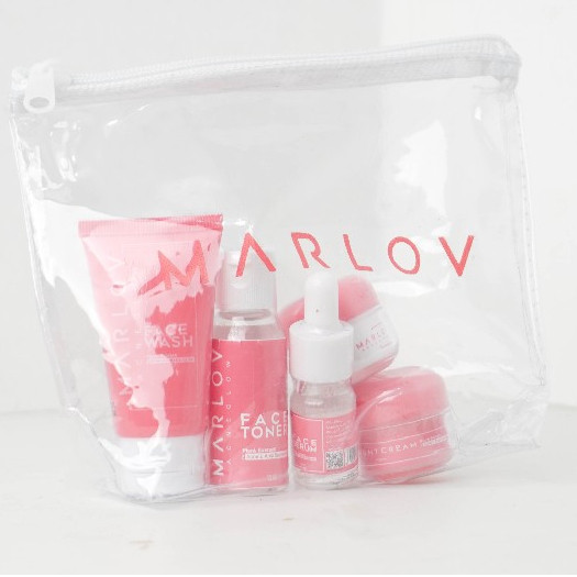 MARLOV Acne Glow Series Travel Size – Face Wash, Serum, Toner, Day Cream, & Night Cream