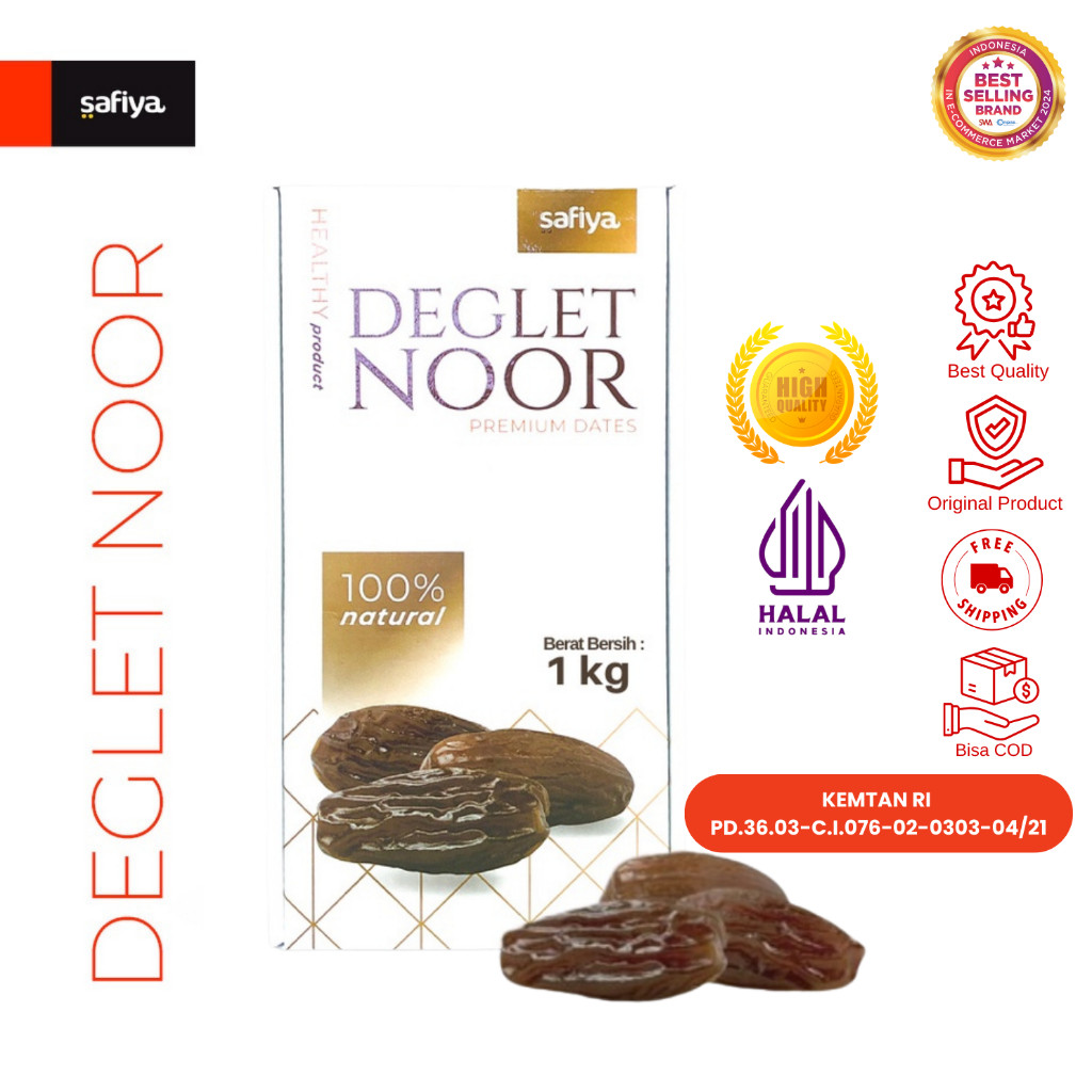 Safiya Kurma Tunisia Madu 1 Kg Deglet Noor Tunisia Premium HalweyJaktim