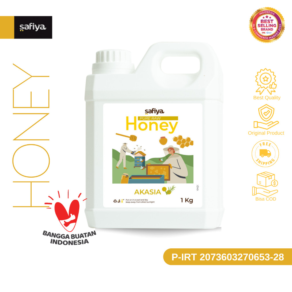 Safiya Madu Murni Akasia 1 Kg Raw Honey HalweyJaktim