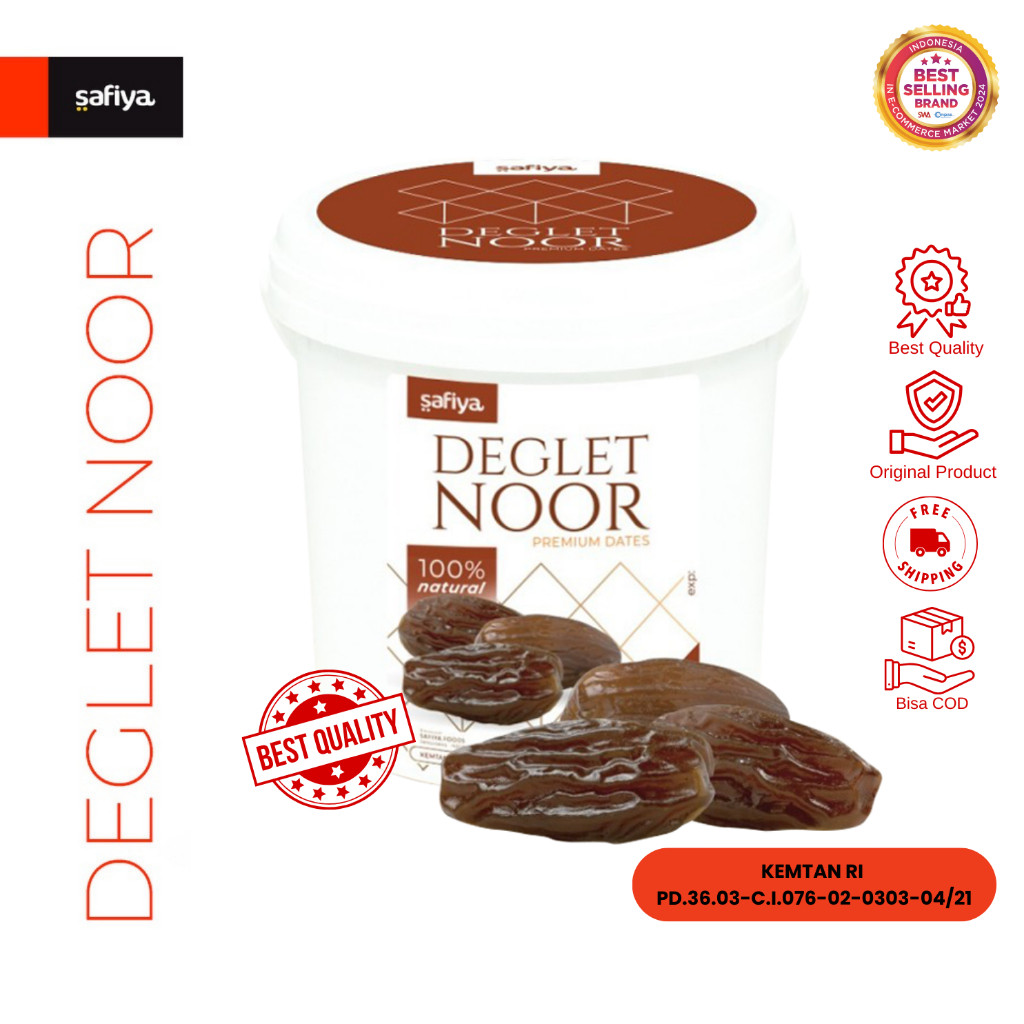 Safiya Kurma Tunisia Madu Ember 850 Gram Deglet Noor Premium HalweyJaktim