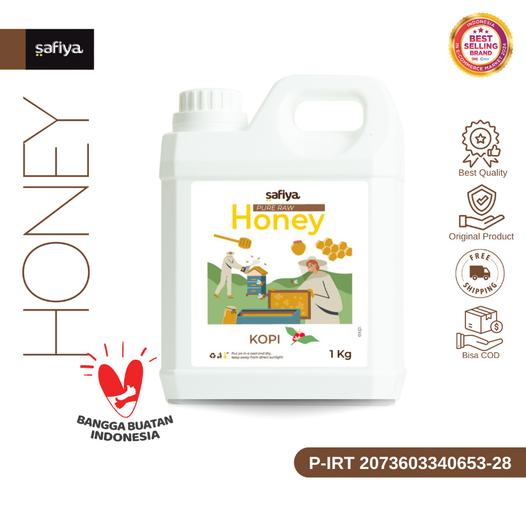 Safiya Madu Murni Kopi 1 Kg Raw Honey Premium HalweyJaktim