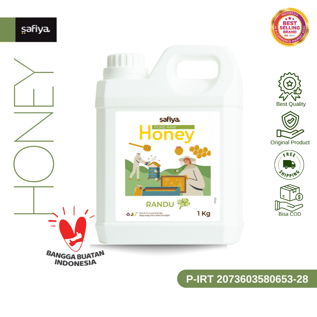 Safiya Madu Murni Randu 1 Kg Raw Honey Premium HalweyJaktim