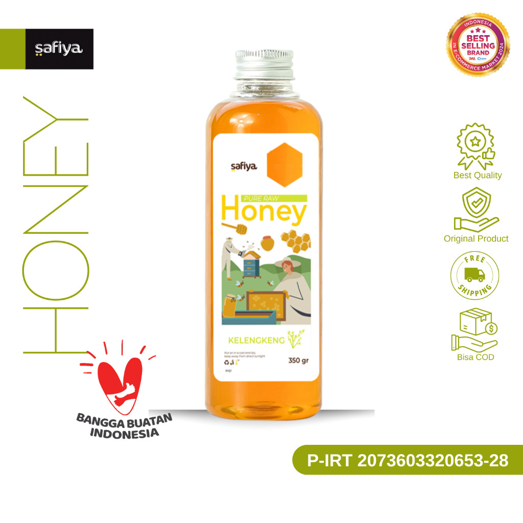Safiya Madu Murni Kelengkeng 350 Gram Raw Honey Premium HalweyJaktim