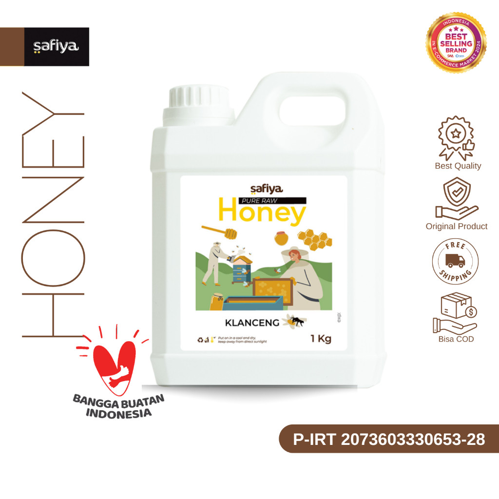 Safiya Madu Murni Klanceng 1 Kg Raw Honey Premium HalweyJaktim