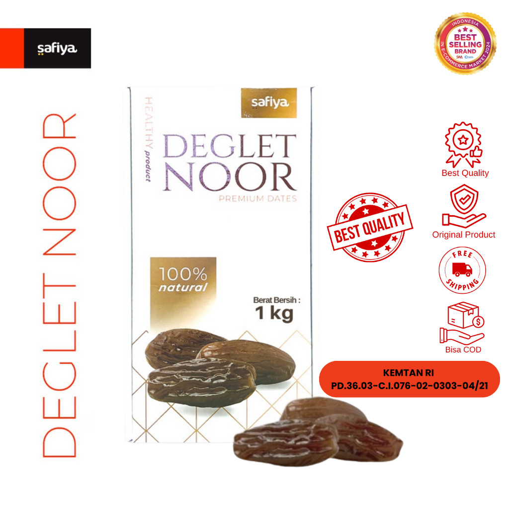 Safiya Kurma Tunisia Madu 1 Kg Deglet Noor Premium HalweyJaktim
