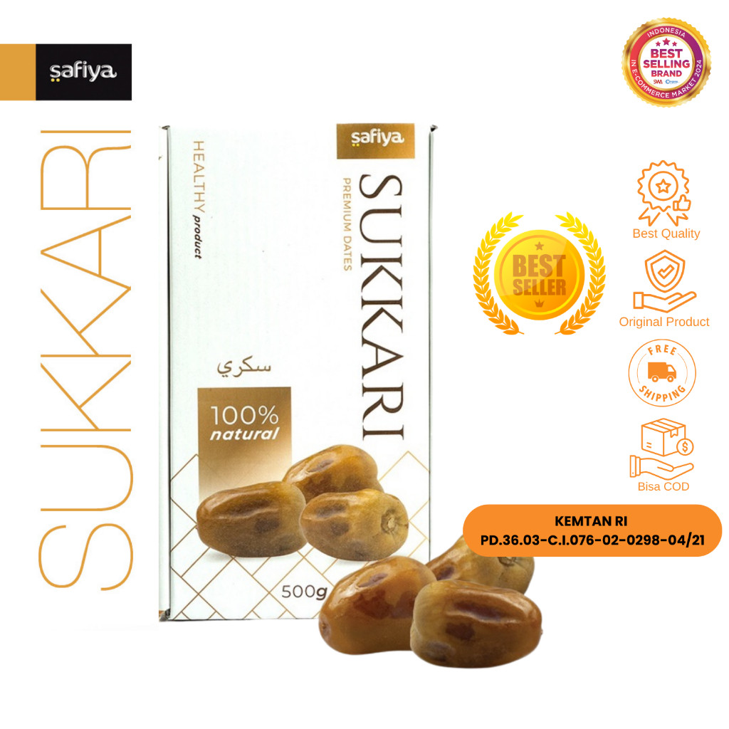 Safiya Kurma Sukari 500 Gram Sukkari King Dates Original HalweyJaktim
