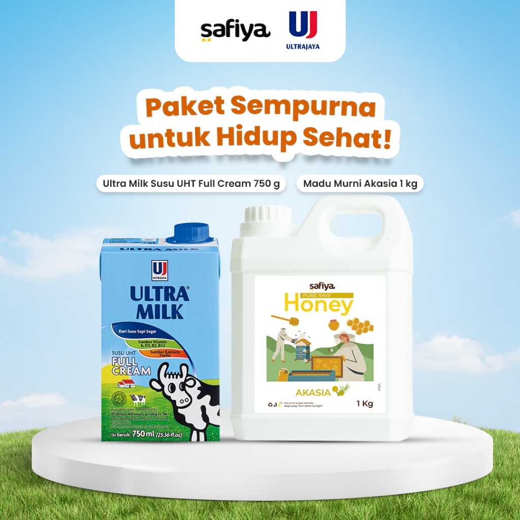 Safiya Madu Murni Akasia 1 Kg X UJ Ultra Milk Susu Full Cream 750 ML HalweyJaktim