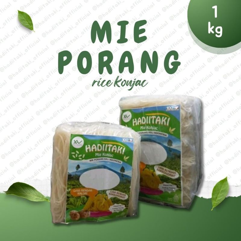 HADIITAKI Mie Porang 1 Kg – Shirataki/Konjac
