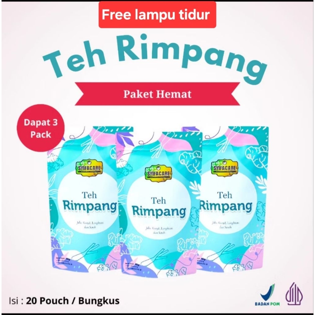 Teh Rimpang SYIFACARE – Teh Celup Ramuan Herbal Solusi Diet Pelangsing Alami Efektif Menurunkan Berat Badan Minuman Kesehatan Original