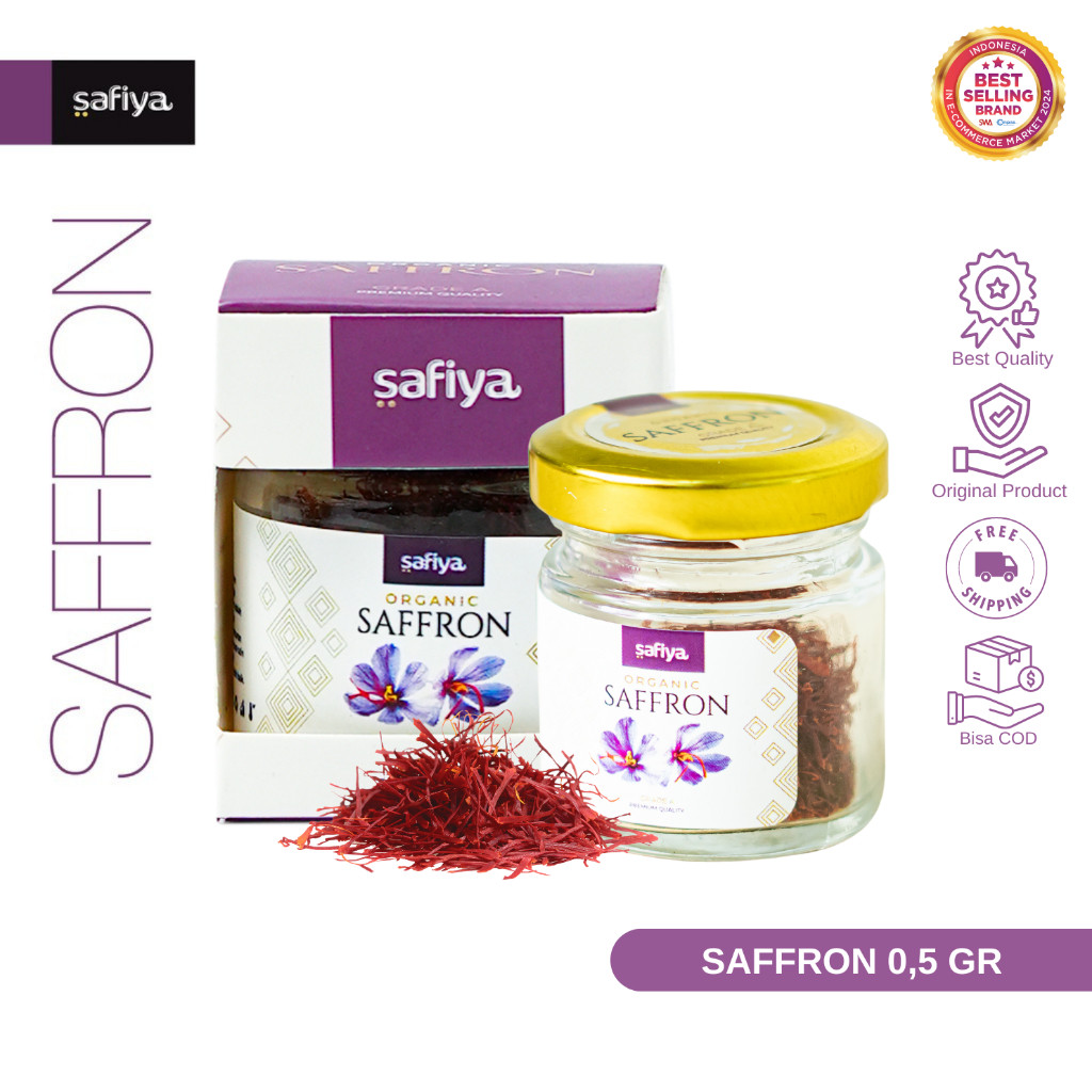 Safiya Saffron Super Negin 0,5 Gram Bunga Safron Grade A HalweyJaktim
