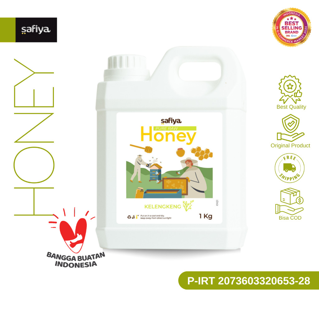 Safiya Madu Murni Kelengkeng 1 Kg Raw Honey Premium HalweyJaktim