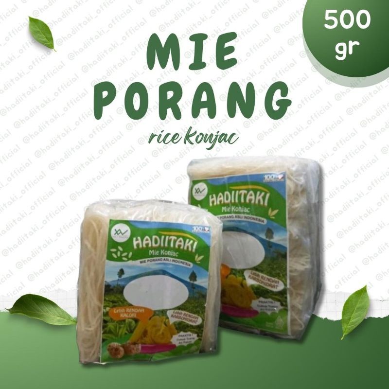 HADIITAKI Mie Porang 500gr – Mie Diet/Shirataki/Konjac