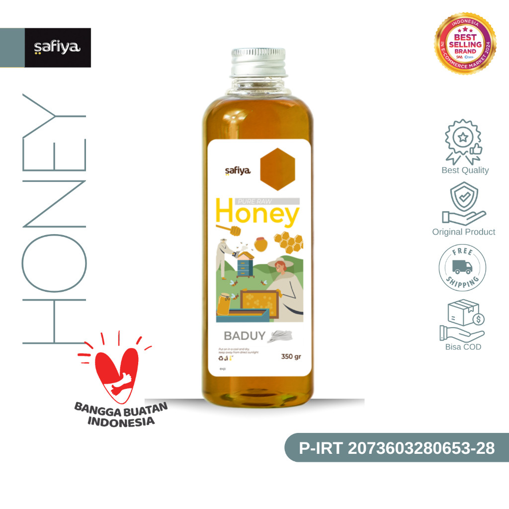 Safiya Madu Murni Baduy 350 Gram Raw Honey Premium HalweyJaktim