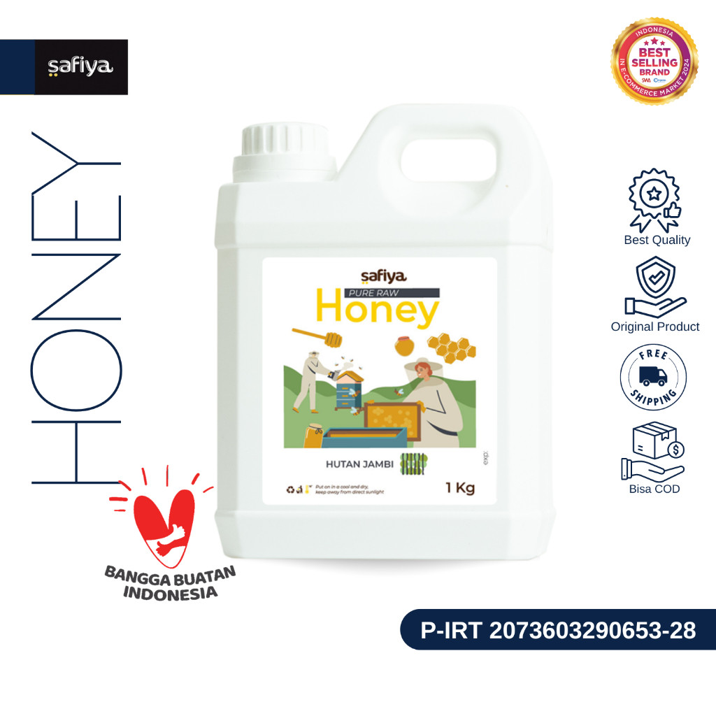 Safiya Madu Murni Hutan Jambi 1 Kg Raw Honey Premium HalweyJaktim
