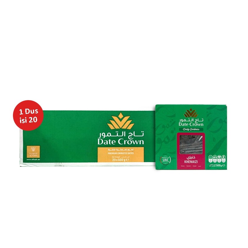 Terlaris Kurma Date Crown Khenaizi 500 gr BOX – 1 Dus