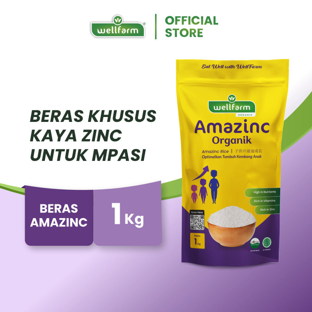 Terlaris WellFarm Organic Amazinc Rice | Beras Organik Mpasi