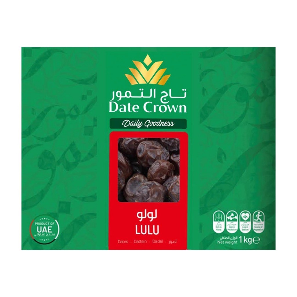 Terlaris Date Crown Kurma Lulu (1kg) dari UAE in Box