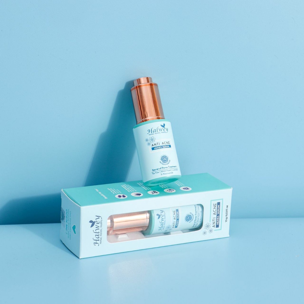 HALWEY BPOM SERUM GEL ANTI ACNE (Serum khusus jerawat dan Pori-Pori besar). 15gr 30gr