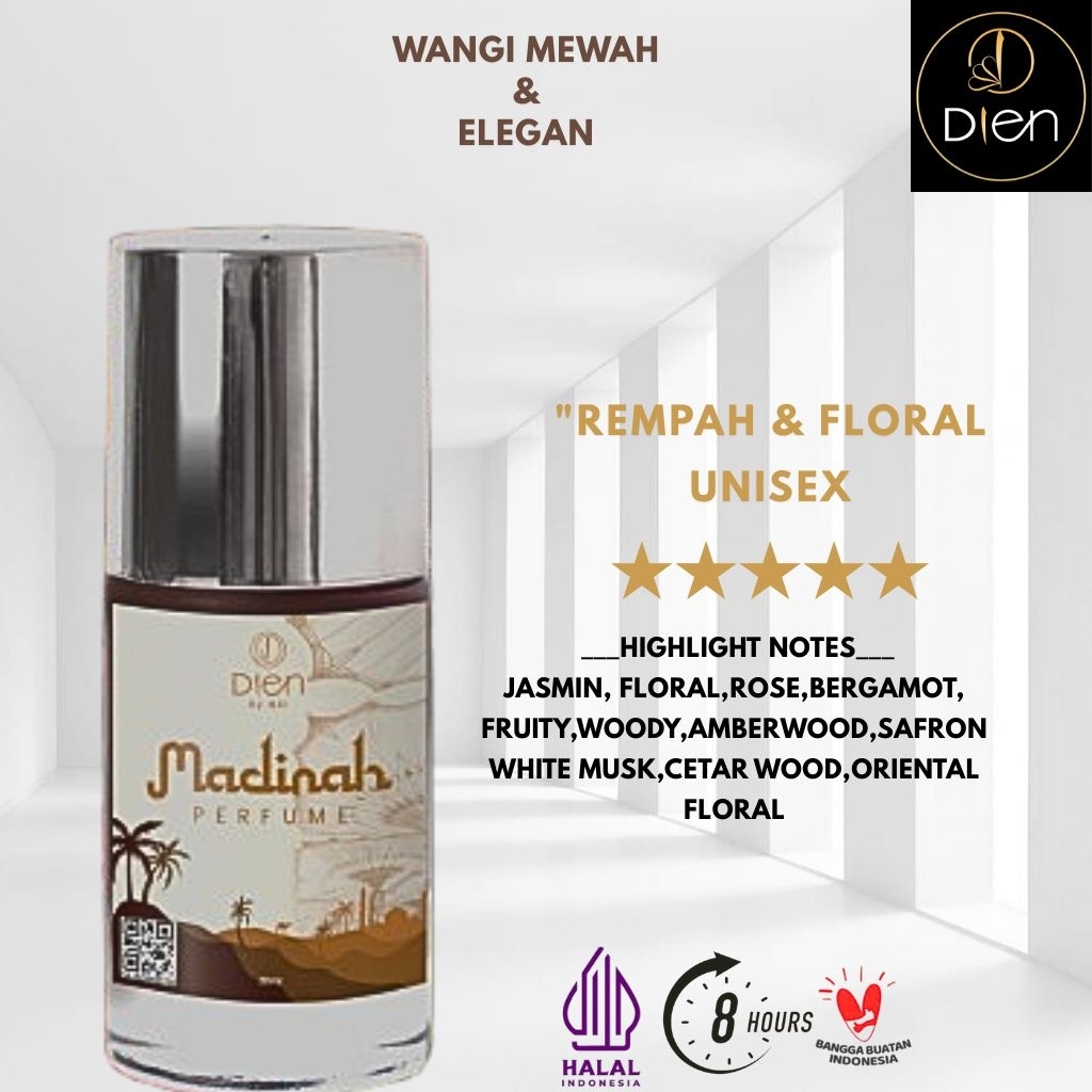Perfume Madinah By Dien Perfume wangi mewah dan tahan lama Non Alkohol