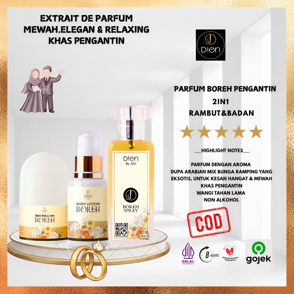 PAKET BADAN BOREH PENGANTIN RAMPING BOREH PENGANTIN DIEN PERFUME