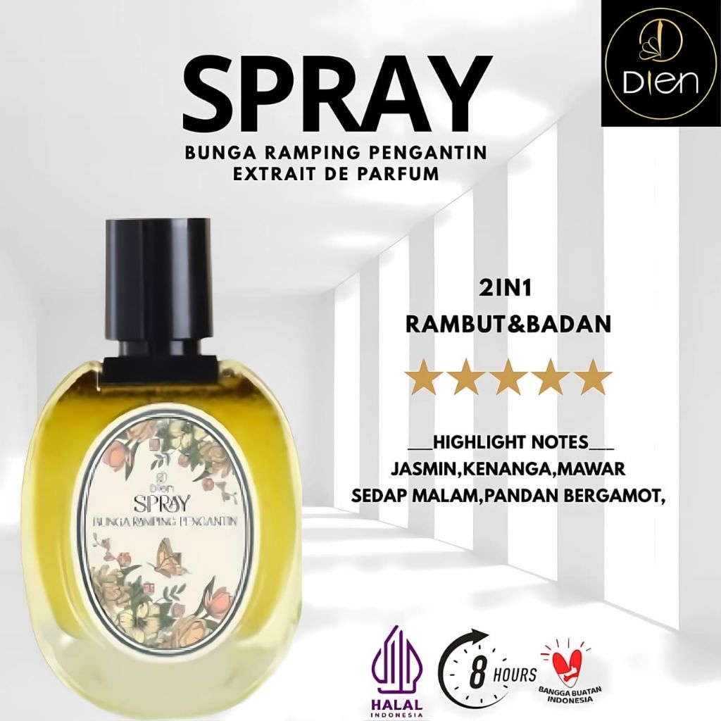 Parfum 2in1 Dien Perfume Bunga Ramping Pengantin