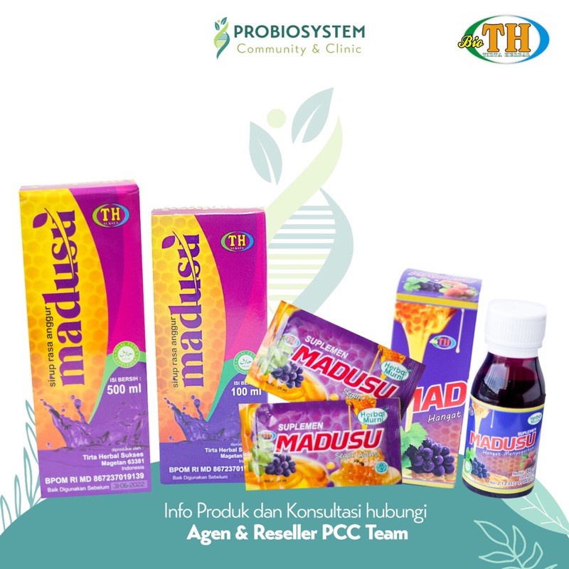 MADUSU SIRUP SARI ANGGUR PROBIOTIK BIO TH 100 ML