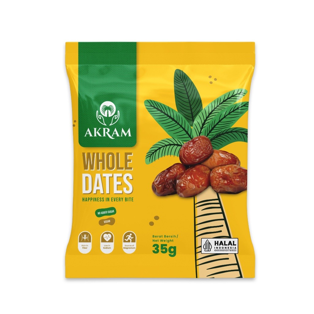 Terlaris Kurma Akram Whole Dates Snack Pack